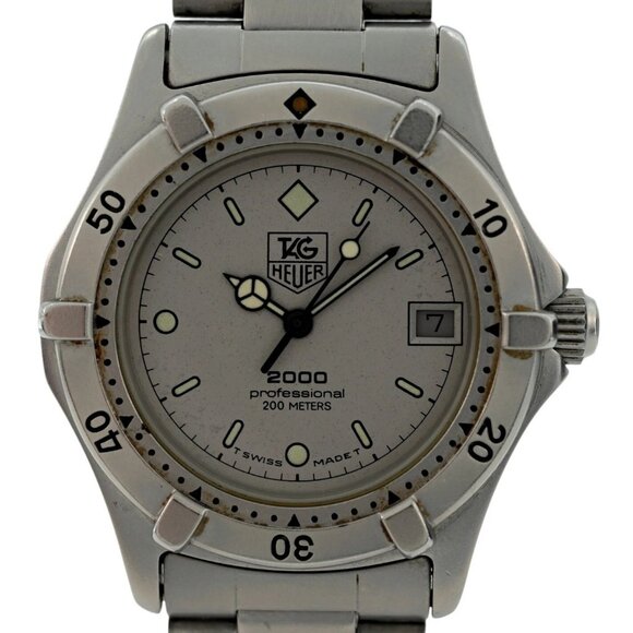 Tag Heuer Midsize 34mm Professional 2000 Series Grey Dial Watch - Picture 1 of 6